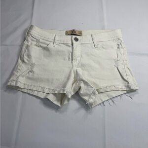 Women's White‎ Denim Shorts